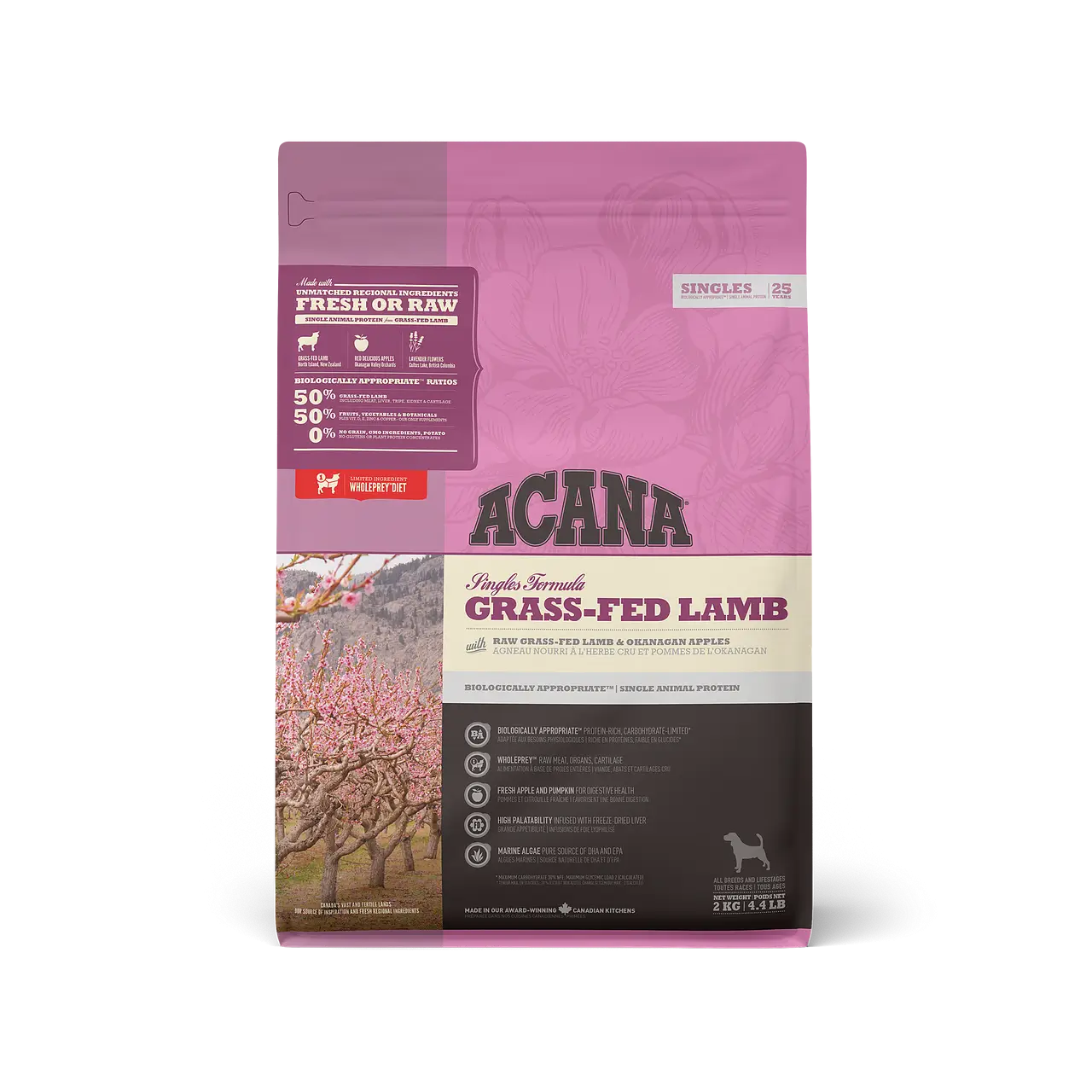 Acana Canine Adult Singles Grass Fed 2Kg  pienso para perros