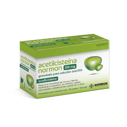 Acetilcisteina Normon EFG 200 mg, 30 Sobres Granulados