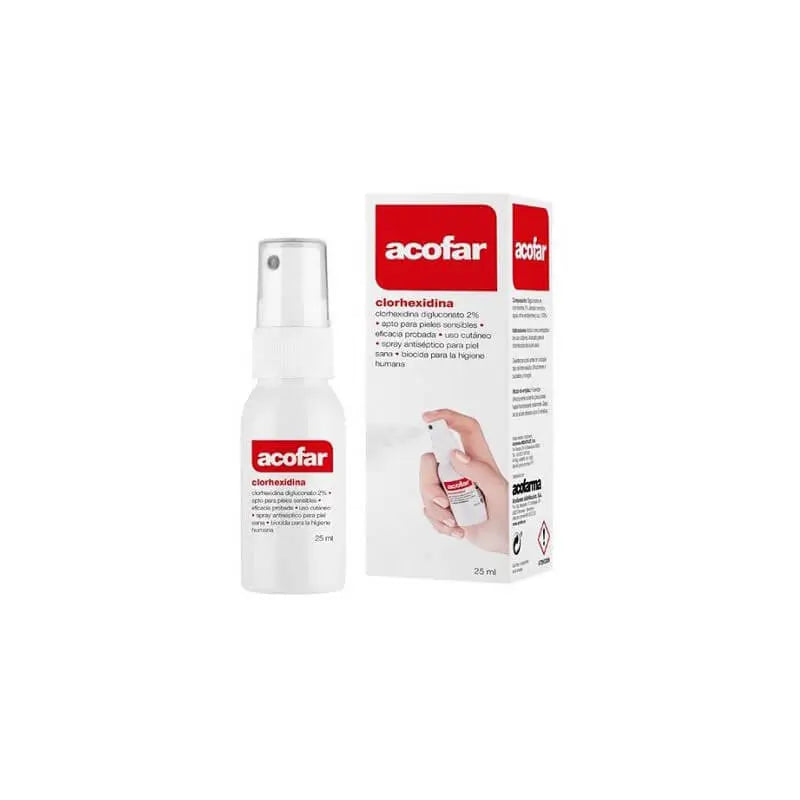 Acofar Clorhexidina Digluconato 2% Antiséptico Para Piel Sana 25 ml