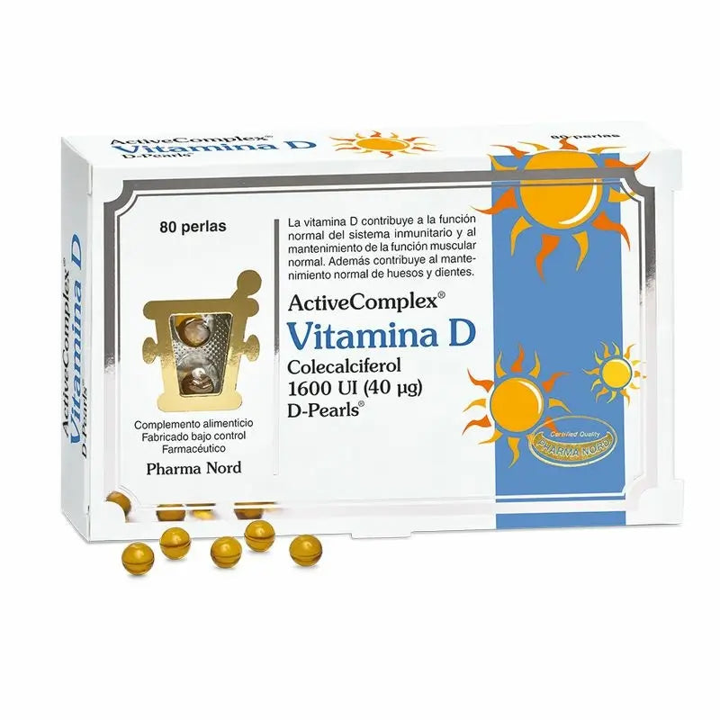 ActiveComplex® Vit. D 40 mcg. 1600 UI, 80 perlas