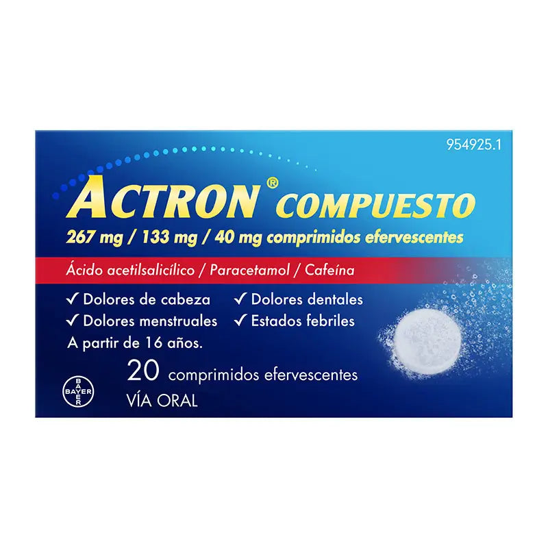 Actron Compuesto 20 Comprimidos Efervescentes