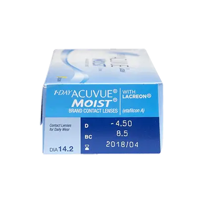 Acuvue 1 Day Moist  Lentillas Diarias , 30 unidades