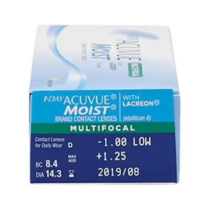 Acuvue 1 Day Moist Lentillas Multifocales Diarias , 30 unidades