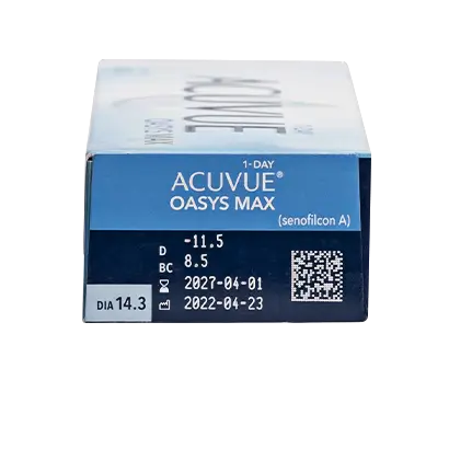 Acuvue 1 Day Oasys Max  Lentillas Diarias , 30 unidades