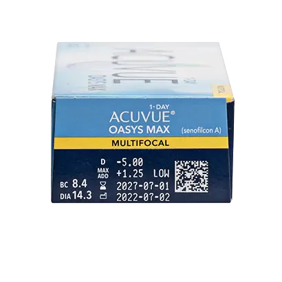 Acuvue Oasys 1 Day With Hydraluxe Lentillas Tóricas Diarias , 30 unidades