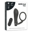 Addicted Toys Anilla Pene Con Plug Anal Control Remoto Negro Recargable