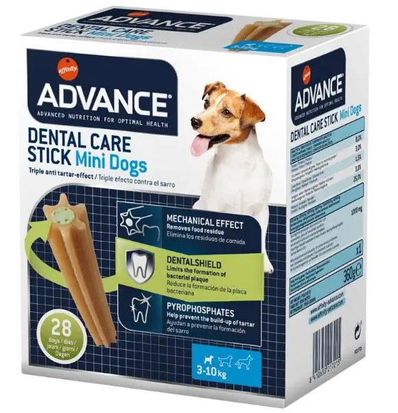 Advance Canin Adult Dental Care Mini Caja 360Gr, snack para perros