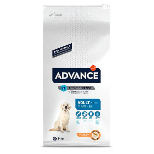 Advance Canine Adult Maxi Pollo Arroz 14Kg, pienso para perros