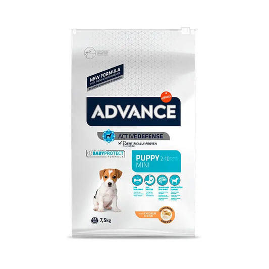 Advance Canine Puppy Mini Pollo Arroz 7,5Kg, pienso para perros