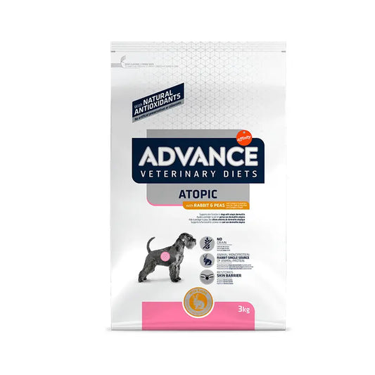 Advance Vet Canine Adult Atopic Conejo 3Kg, pienso para perros