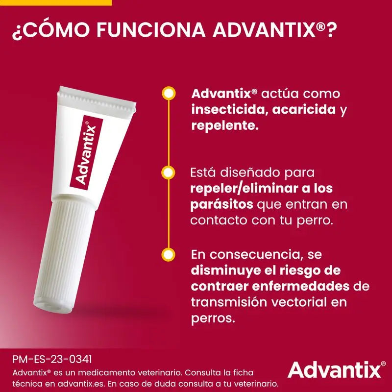 Advantix Pipetas Antiparasitarias Para Perros Hasta 4 Kg 4Unidades X 0.4 Ml