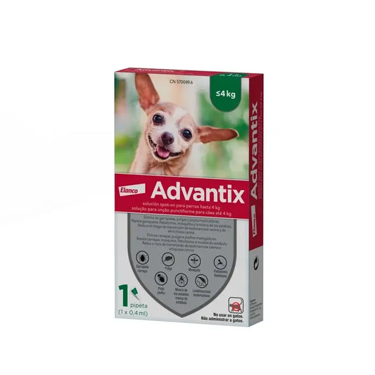 Advantix Mono Pipeta, 0,4 ml 0-4Kg