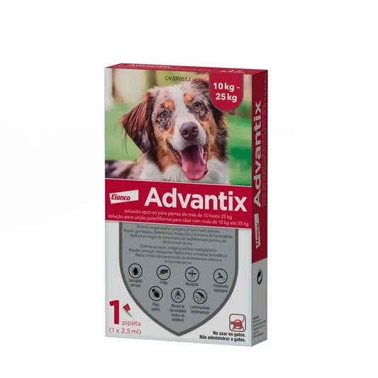 Advantix Mono Pipeta, 2,5 ml 10-25Kg