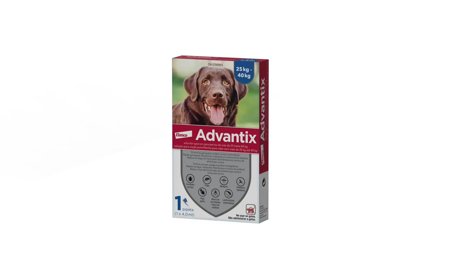 Advantix Mono Pipeta, 4,0 ml +25Kg