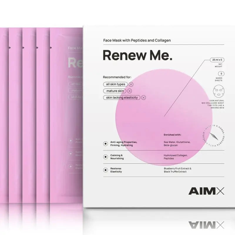 Aimx "Renew Me" Mascarilla Facial, 25 ml