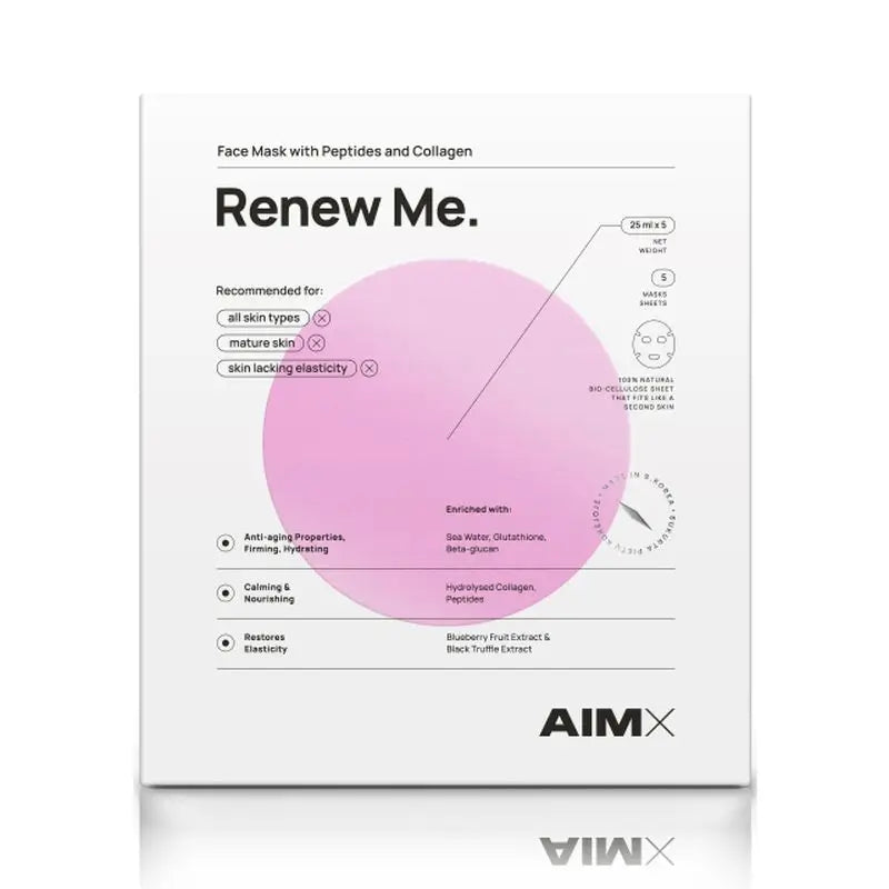 Aimx "Renew Me" Mascarilla Facial, 25 ml