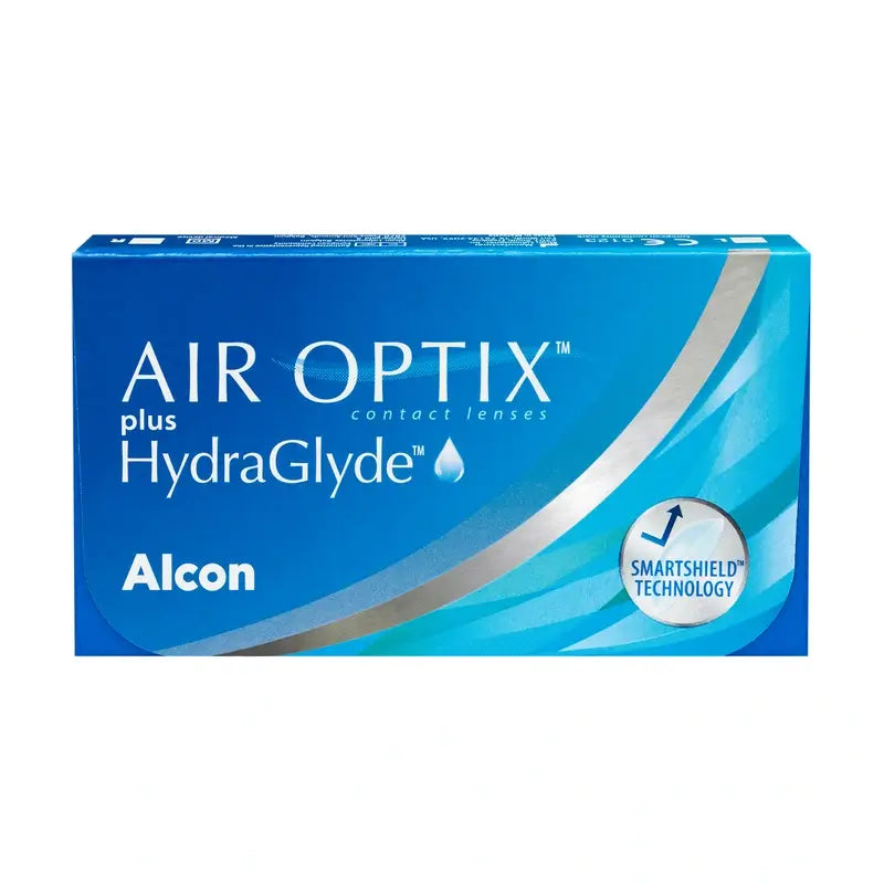 Air Optix Plus Hydraglade Lentillas Esféricas Mensuales , 3 unidades