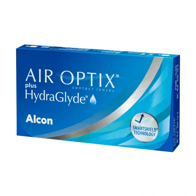 Air Optix Plus Hydraglade Lentillas Esféricas Mensuales , 6 unidades