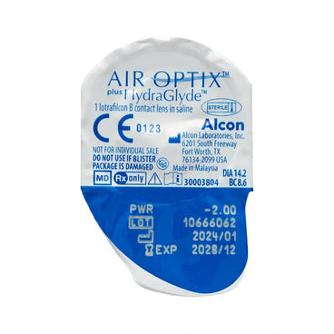 Air Optix Plus Hydraglade Lentillas Esféricas Mensuales , 6 unidades