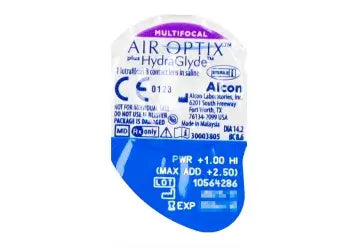 Air Optix Plus Hydraglyde Lentillas Multifocales Mensuales , 3 unidades