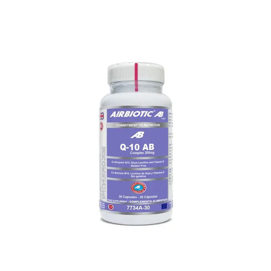 Airbiotic Q-10 Ab Complex 200 Mg, 30 Cápsulas