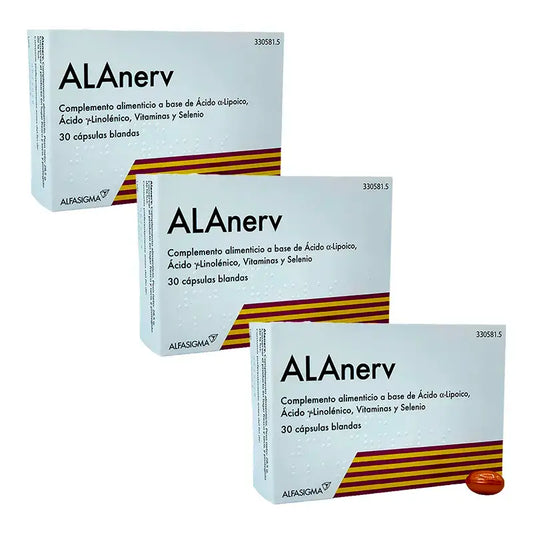 ALAnerv Pack 3 X 30 Cápsulas Blandas