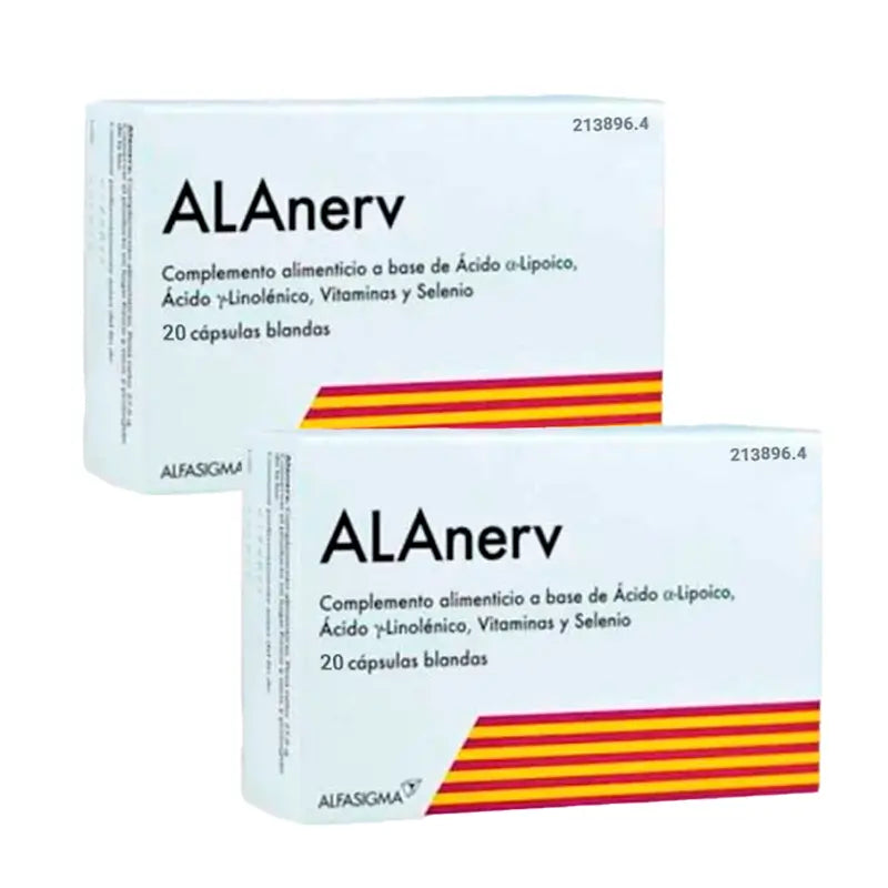 Alanerv Pack Complemento Alimenticio , 2 X 20 capsulas blandas