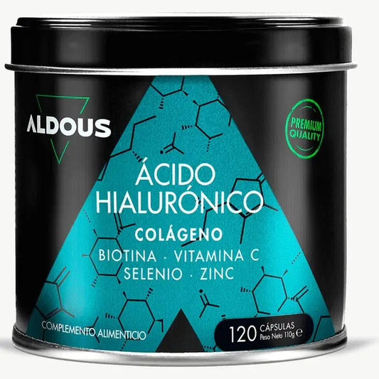 Aldous Bio Ácido Hialurónico Con Colágeno, Vitaminas Y Minerales, 120 caspsulas