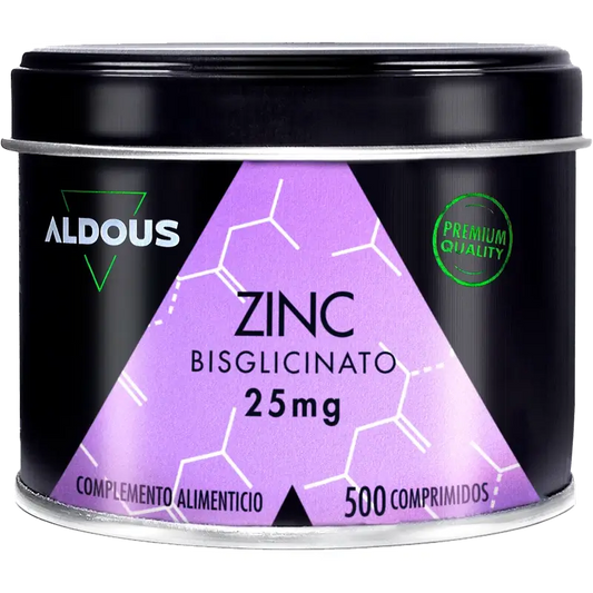 Aldous Bio Bisglicinato De Zinc 25 Mg , 500 comprimidos