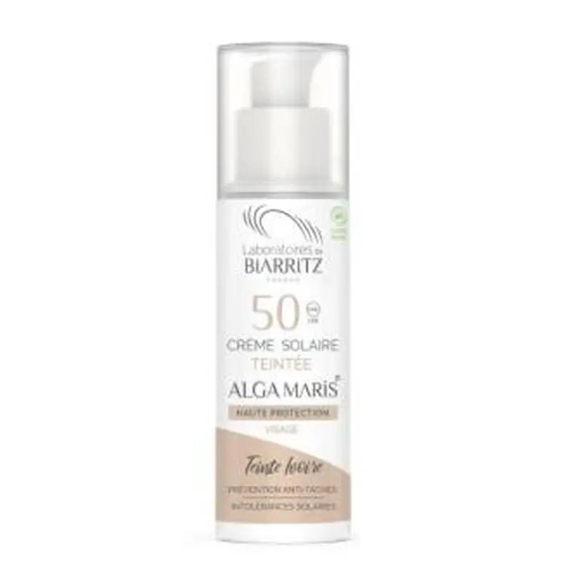 Alga Maris - Lab. Biarritz Crema Facial Color Marfil Spf50 50Ml.