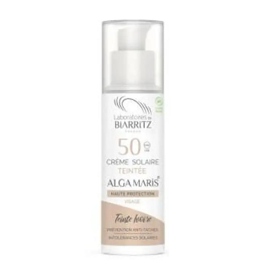 Alga Maris - Lab. Biarritz Crema Facial Color Marfil Spf50 50Ml.