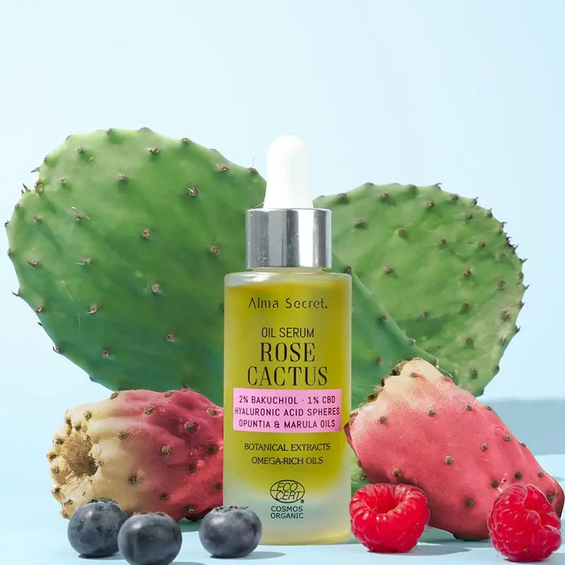 Alma Secret Sérum-Aceite Rose Cactus Con 2% Bakuchiol, 1% Cbd & A. Hialurónico