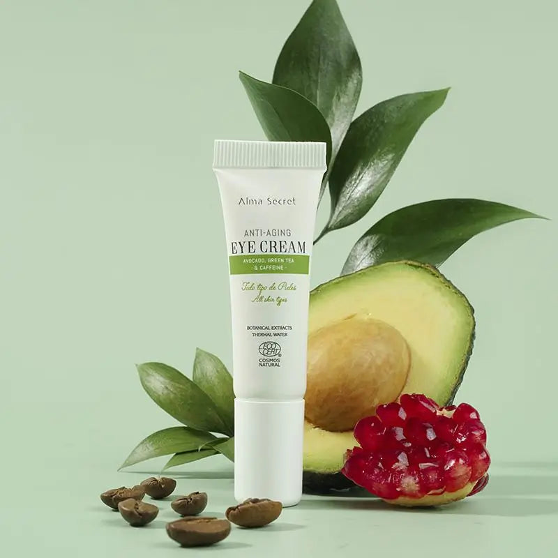 Alma Secret Tubo-Contorno Ojos Antiedad Aguacate, Té Verde & Cafeína