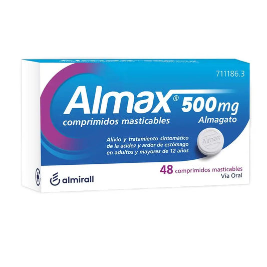 Almax 500 mg, 48 Comprimidos Masticables