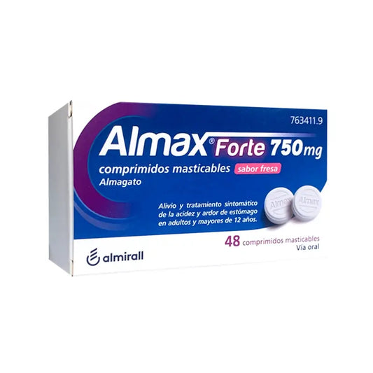 Almax forte 750 Mg Sabor Fresa