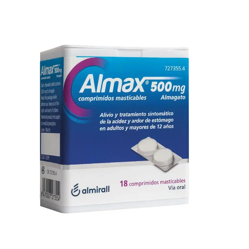 Almax Monodosis 500 mg, 18 Comprimidos