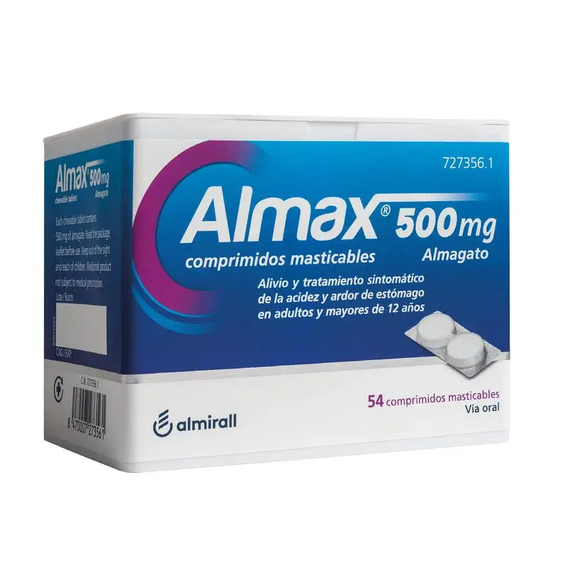 Almax Monodosis 500 mg, 54 Comprimidos