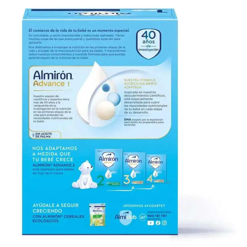 Almirón Advance 1 Leche de Inicio, 3X1200gr