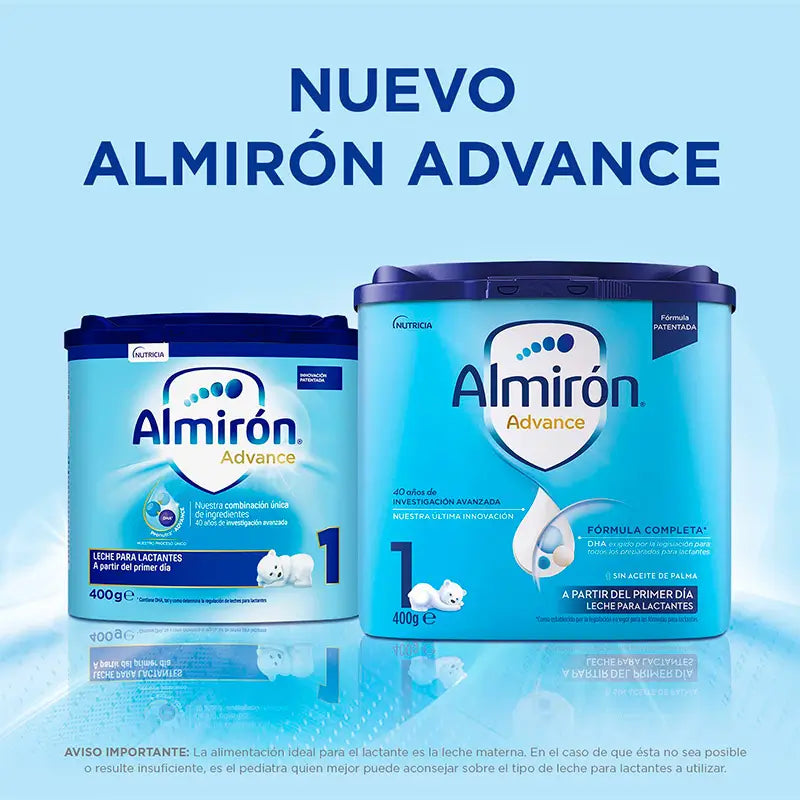 Almirón Advance 1, Leche De Inicio En Polvo para Bebé, a partir del Primer Día, 400g