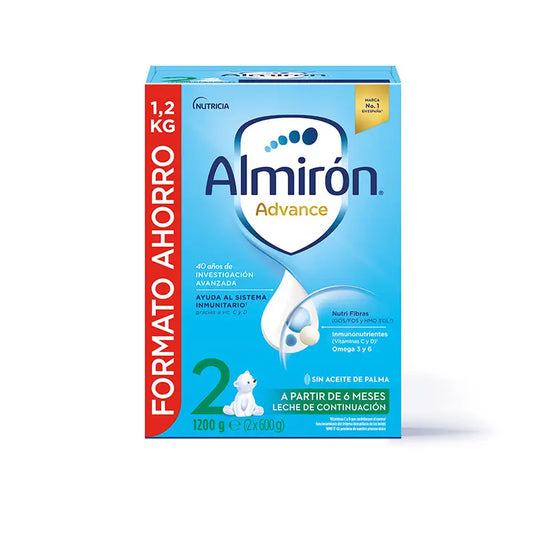 Almirón Advance 2, Leche de Continuación en Polvo para Bebé, a partir de 6 Meses, 1200g