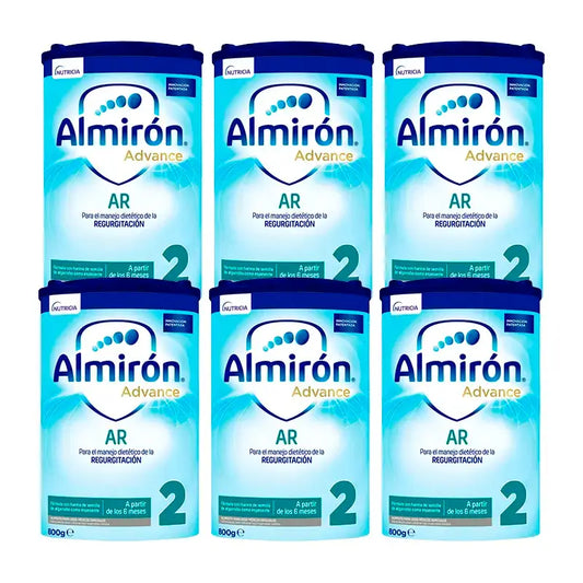 Almiron Advance Ar2, Leche De Fórmula Para Bebé Anti Regurgitación, Desde 6 Meses , 6 x 800 gr