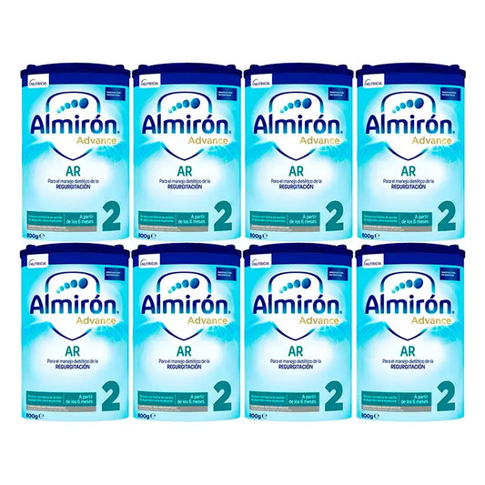 Almiron Advance Ar2, Leche De Fórmula Para Bebé Anti Regurgitación, Desde 6 Meses , 8 x 800 gr