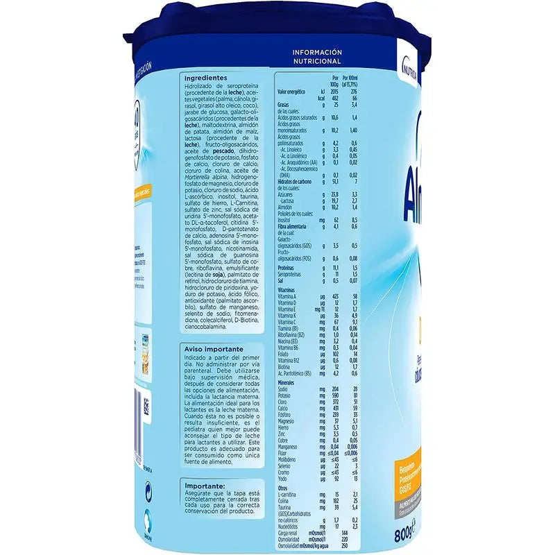 Almirón Advance Digest 1, Leche De Inicio Bebé Anti-Cólico Y Estreñimiento, 3 X  800g