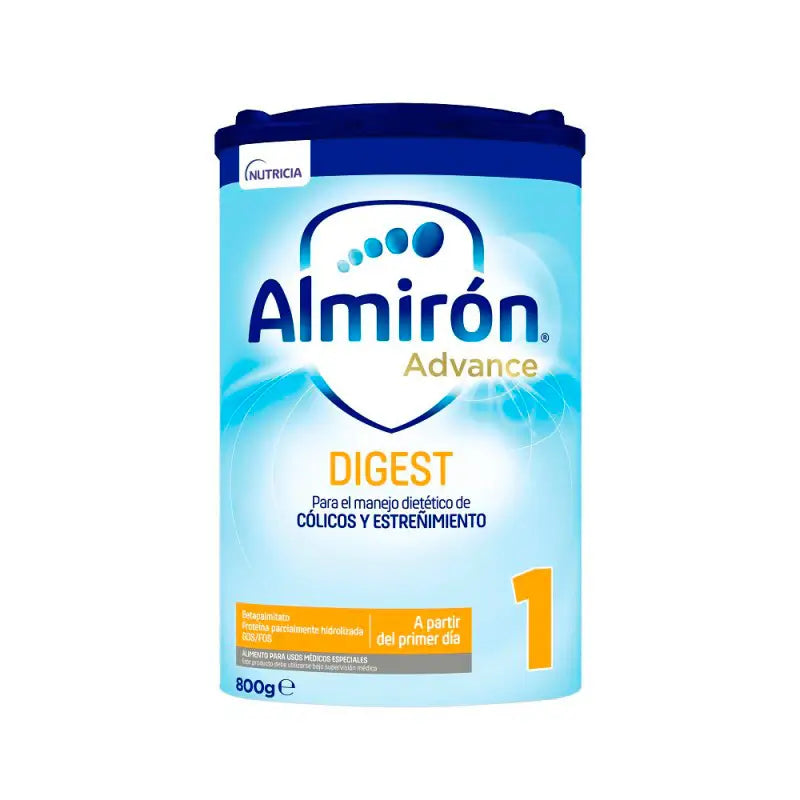 Almirón Advance Digest 1, Leche de Inicio Bebé Anti-Cólico y Estreñimiento, 800g