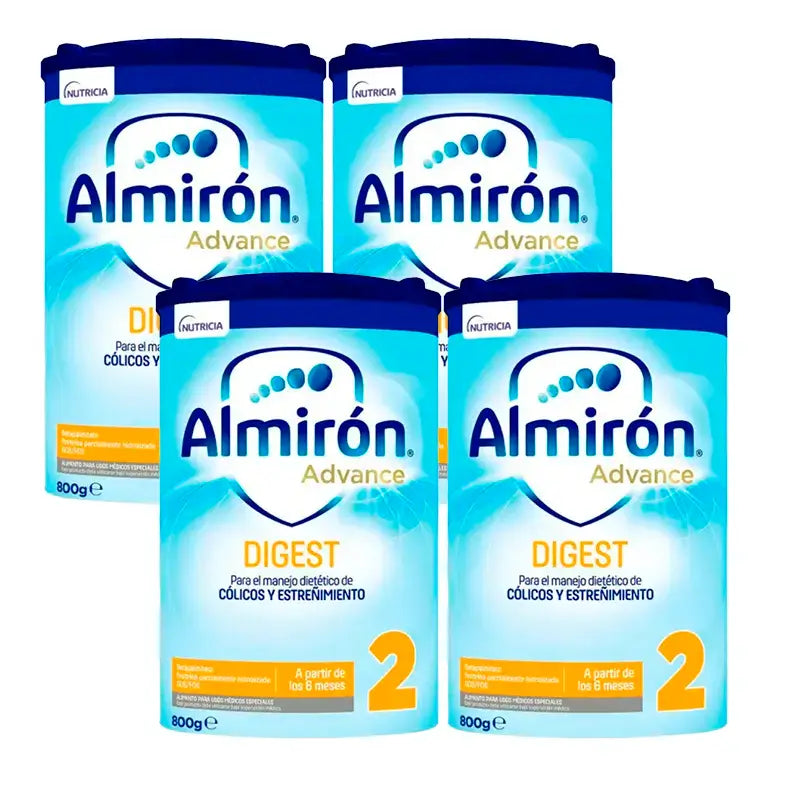 Almiron Advance Digest 2 Leche Fórmula En Polvo, Desde Los 6 Meses , 4 x 800 gr