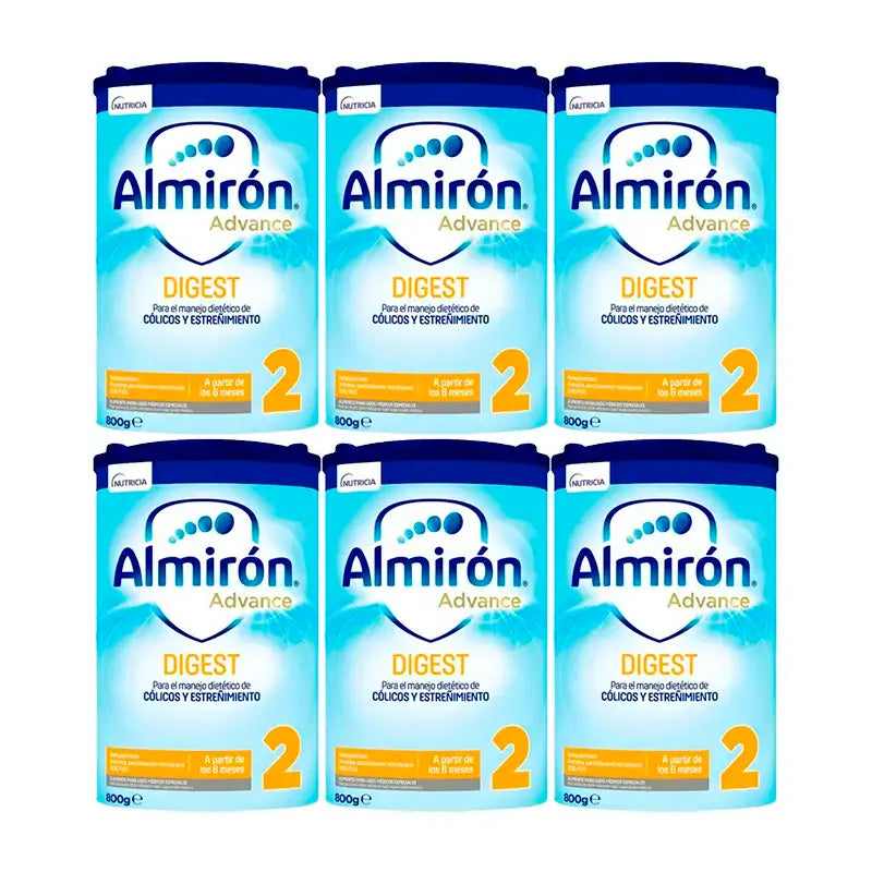 Almiron Advance Digest 2 Leche Fórmula En Polvo, Desde Los 6 Meses , 6 x 800 gr