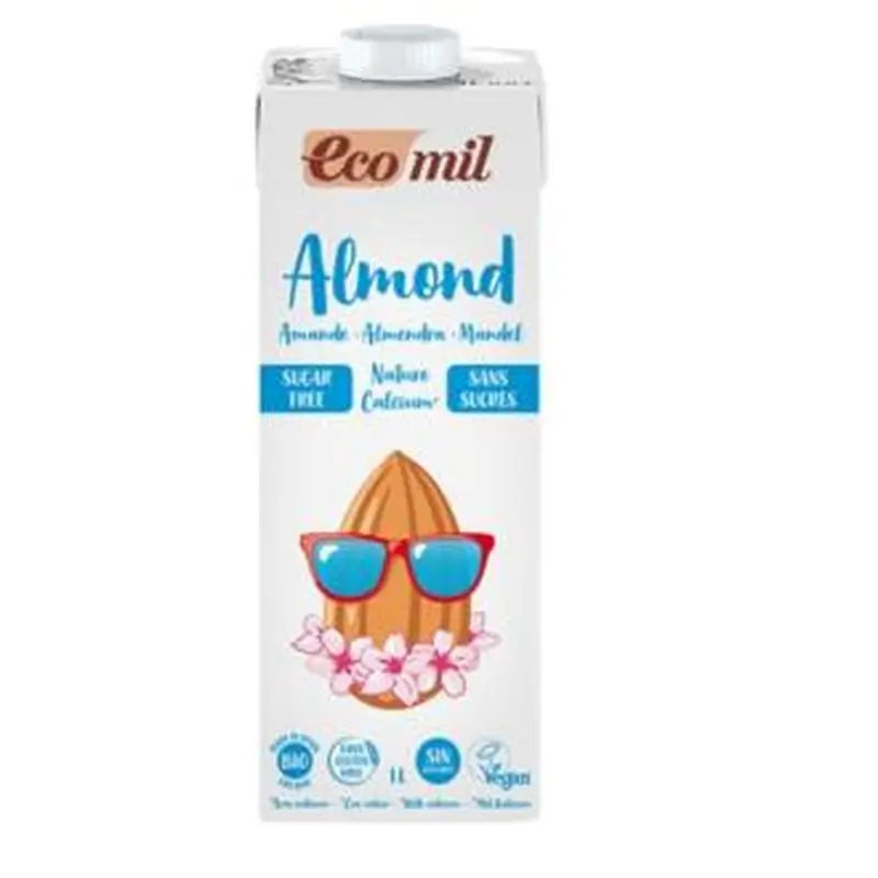 Almond Ecomil Bebida Almendra Y Calcio Nature 1Lt 6Ud S/A