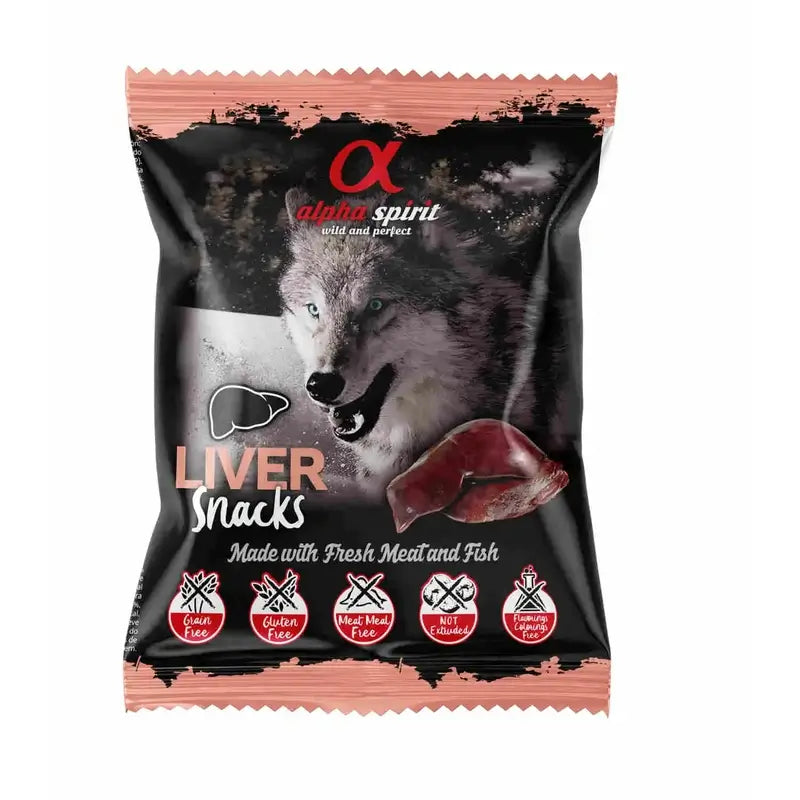 Alpha Spirit Canine Higado Snacks 24X50Grs