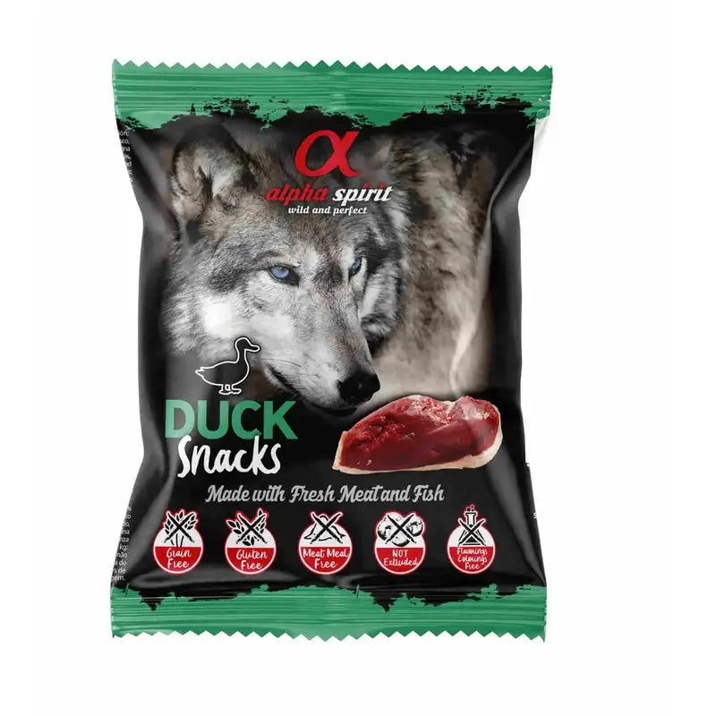 Alpha Spirit Canine Pato Snacks 24X50Grs