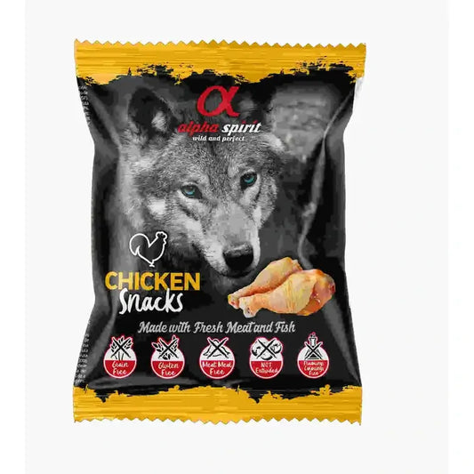 Alpha Spirit Canine Pollo Snacks 24X50Grs